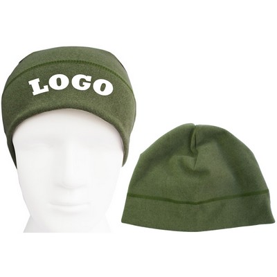 Full Color Dye Sublimation Warm Fleece Hat Beanie Head Wear