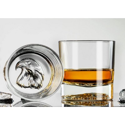 10 oz Eagle Pattern Whiskey Glass