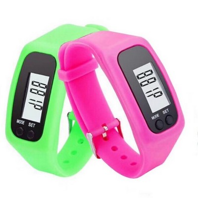 LCD Display Pedometer Watch