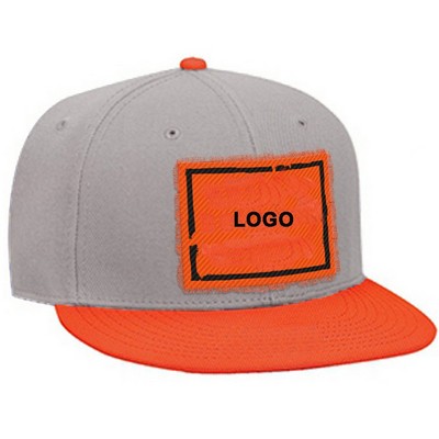 Superior Cotton Twill Flat Visor, Snapback Pro Style Caps