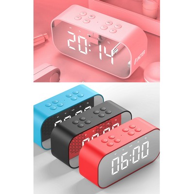 Mirror Screen Wireless Speaker Alarm Clock