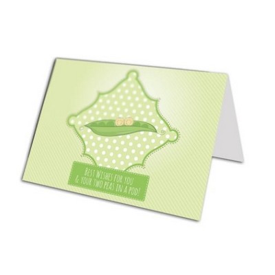 7" x 10" - Suede Greeting Cards with Raised Spot UV 2 sides - 16PT