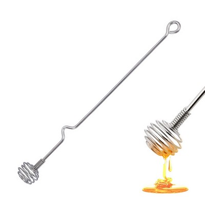 BLANK Spring Coil Shaped Honey Dipper Stick Stirrer