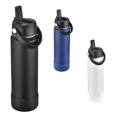 27 oz. Vaccum Water Bottle With Silicone Bottom