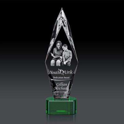 Manilow Award on Paragon (3D) - Optical/Green 14"