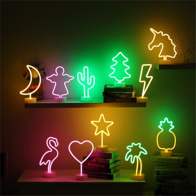 Tabletop Neon Light Sign