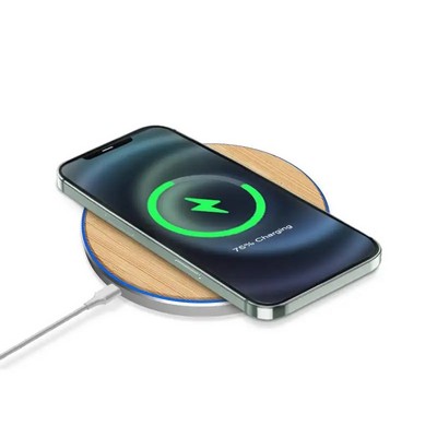 Bamboo Wireless Charger Pad, 15W