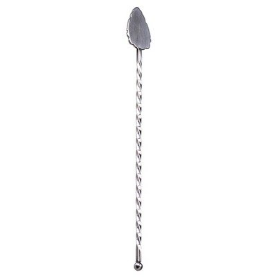 Stainless Steel Spiral Pattern Cocktail Spoon