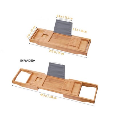 Adjustable Wood Luxury Bathtub Tray