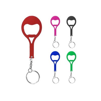 Tennis Racket Bottle Opener with Keychain