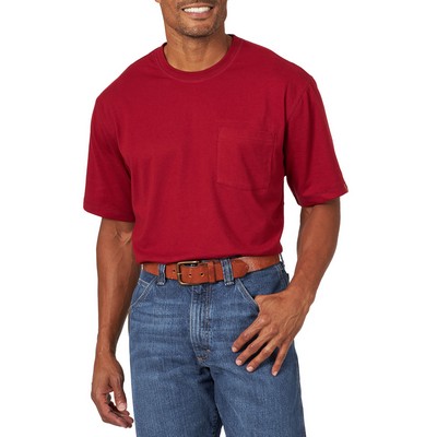 Wrangler® Riggs Workwear® Men's Currant Red Short Sleeve Pocket Performance T-Shirt