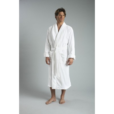 50" Luxe Premier Rolled Cuff Velour Hotel Shawl Collar Robe