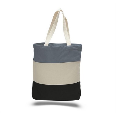 Canvas Tri Color Professional Tote Bag