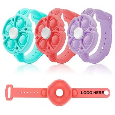 Hand Finger Press Silicone Bracelet