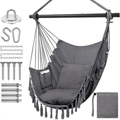 Home Macrame Hanging Hammock Chair