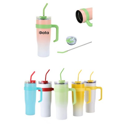 40 oz Insulated Travel Mug with Straw