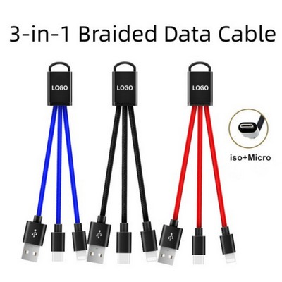 3-In-1 Braided Data Cable