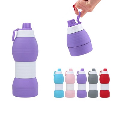 Foldable Silicone Water Bottle 20 Oz