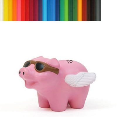 Pink Flying Pig Stress Reliever