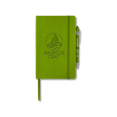 CORE365 Soft Cover Journal and Pen Set. Please refer to primeline.com for kit decoration options.