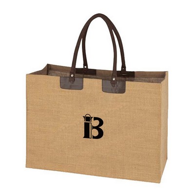 Large Capacity Jute Tote Bag