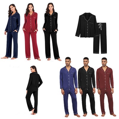 Modal Pajamas Set For Men And Women