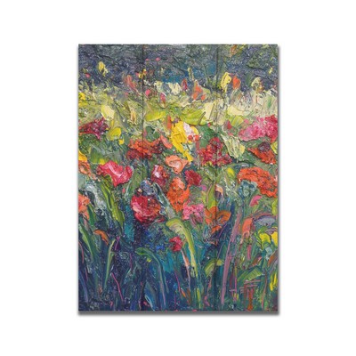 Thick Bloom by Jeff Boutin Painting Print on decorative wood wall décor