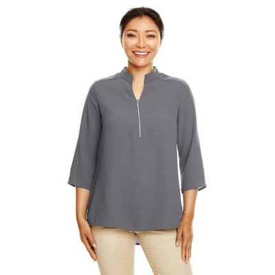 Devon & Jones Ladies' Perfect Fit™ 3/4-Sleeve Crepe Tunic