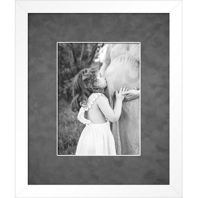 Rimouski (White/Grey) - Vibrant 6x8 Photo Frame 11.5x13.5