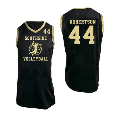 Men's V-Neck Pinhole Mesh Volleyball Jersey