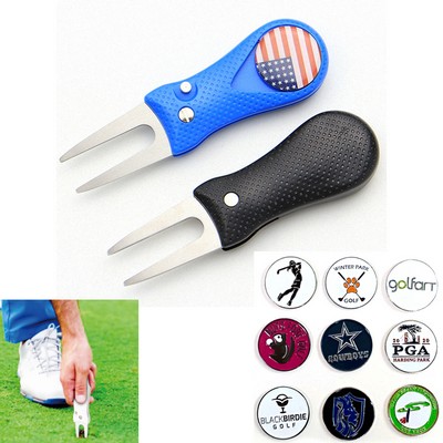 Stainless Steel Foldable Golf Divot Tool(Free Shipping)