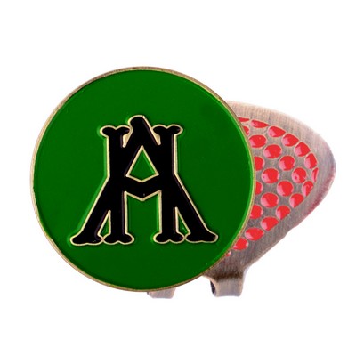 Golf Hat Clip w/ Custom Printed Ball Marker