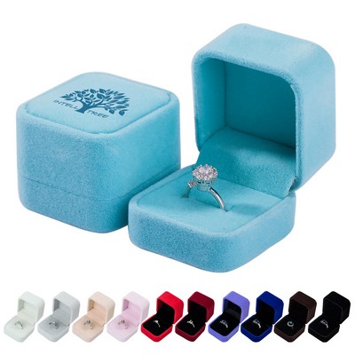 Velvet Ring Gift Boxes Jewelry Display