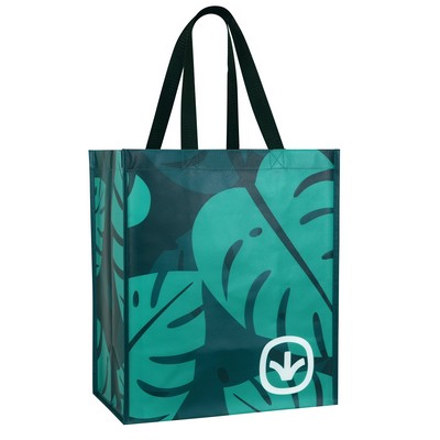 Custom 135g Laminated Non-Woven PP Tote Bag 13"x15"x8"