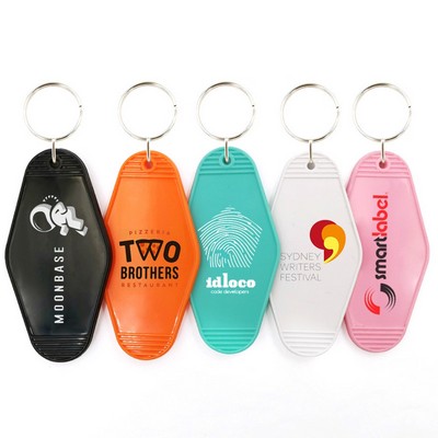 Vintage Plastic Hotel Key Tag & Motel Key Chain