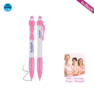 Pink Ribbon Breast Cancer Awareness Pen