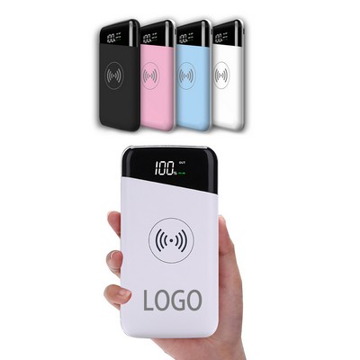 Wireless Power Bank 10000mAh Digital Display