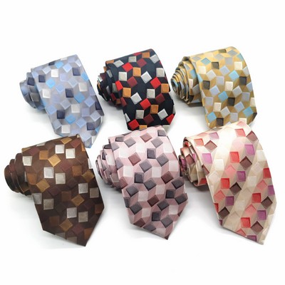 Custom Silk Multicolor Modern Men's Tie