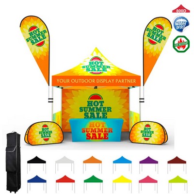 10ftx10ft Custom Printed Pop Up Tent Set