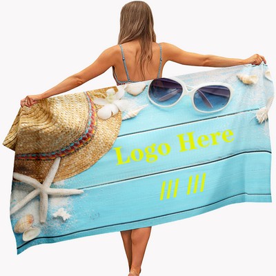 Oversized Microfiber Beach Towel 59" x 30"