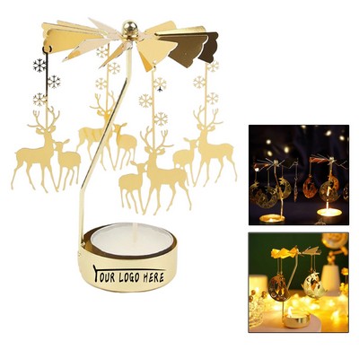 Lucky Deer Spinning Candle Holder