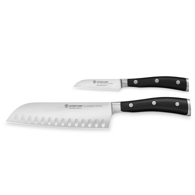 Wusthof 2 Piece Classic Ikon Asian Cook's Knife Set