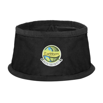 6" Hook & Loop Pet Travel Bowl