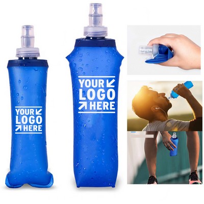 8 oz Collapsible TPU Outdoor Sports Water Bottle