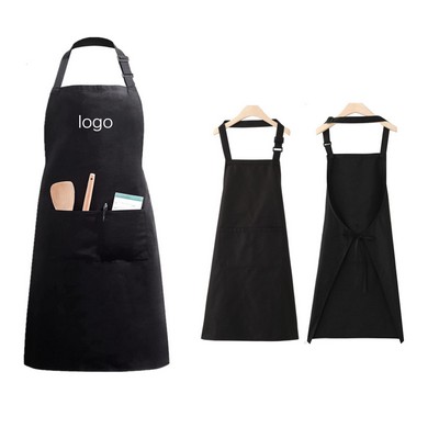 Polyester-Cotton Kitchen Apron With Pockets