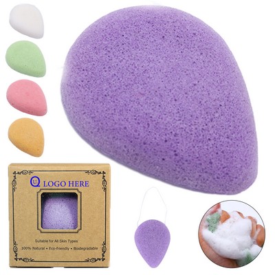 Water-Drop Organic Konjac Facial Sponge