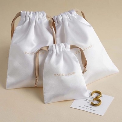 Satin Jewellery Storage Drawstring Bag