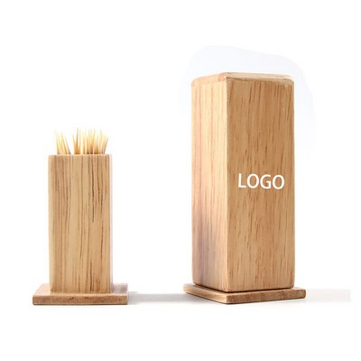 Wooden Toothpick Storage Box