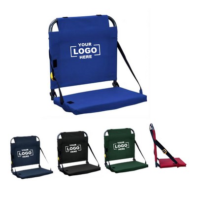 Portable Stadium Bleacher Seat with Back Support