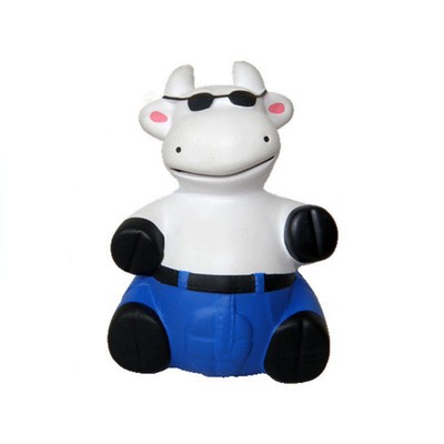 Foam Sunglasses-Wearing Cow Stress Relief Toy